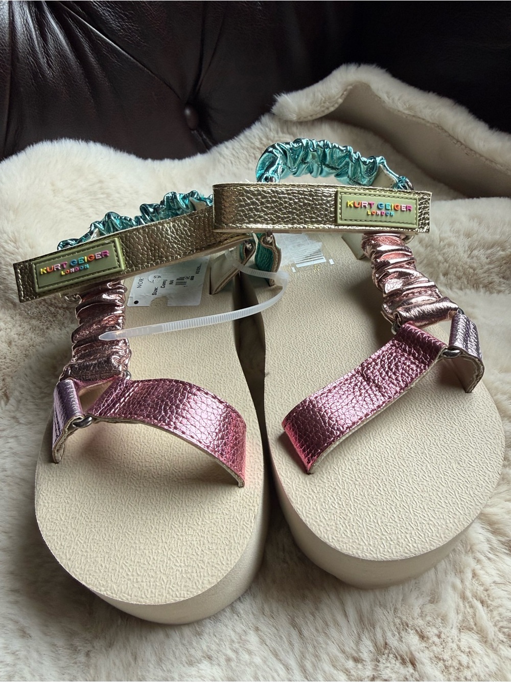Kurt Geiger Girls Kids New Sandals Size 13